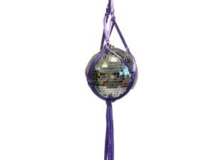 Purple Macrame  with Mirrorball
