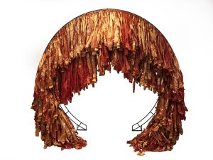 Copper Bunting backdrop